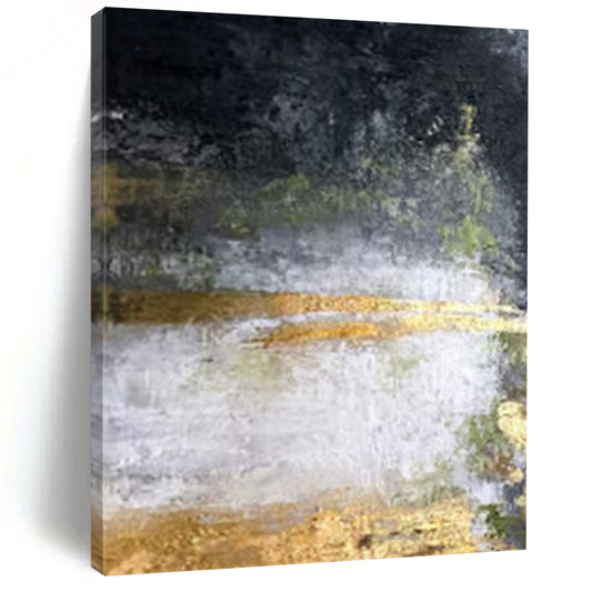 Giant Hand-Painted Contemporary Abstract Art for Trendy Bar Rooftop Terraces