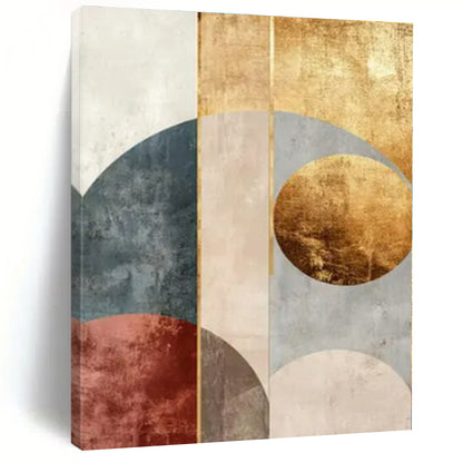 Rustic Retreat Hand-Painted Abstract Wall Decor for Country Bedrooms