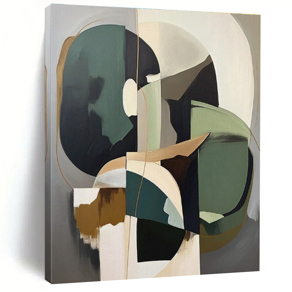 Huge Modern Abstract Painting for Contemporary Reading Nook Alcove Wall