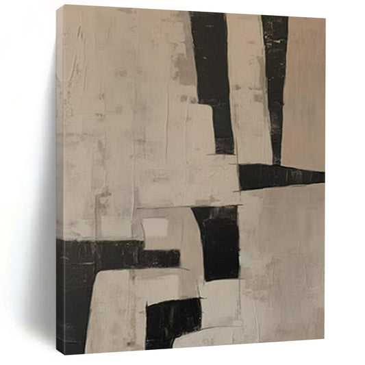 Oversized Hand-Painted Modern Abstract Pet Adoption Art for Animal Shelter Welcome Areas