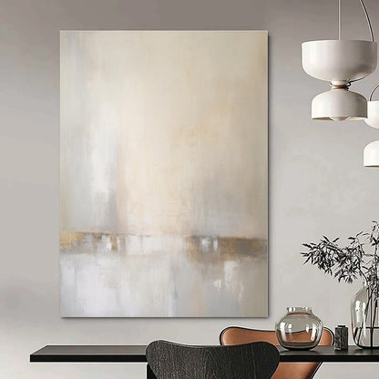 Custom Hand-Painted Abstract Mural for Open-Plan Office Zones