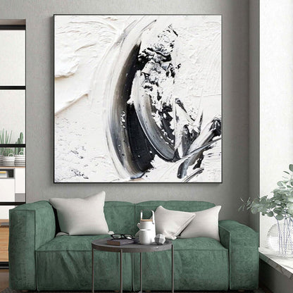 Custom Oversized Abstract Canvas for Family Room Feature Walls