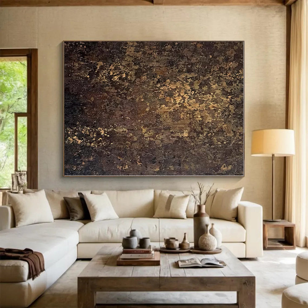 Colossal Custom Abstract Canvas for Greenhouse Potting Area Wall