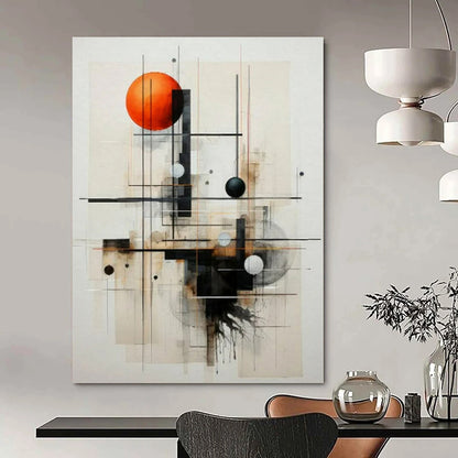 Glamorous Hand-Painted Modern Abstract Art for Bedroom Vanity Areas