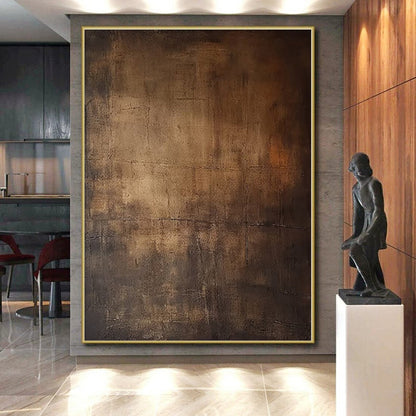 Grand Handcrafted Abstract Painting for Luxury Villa Foyers
