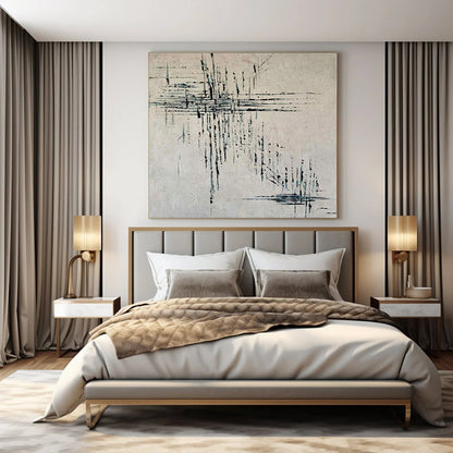 Hand-Painted Personalized Abstract Mural for Office Shipping and Receiving Areas