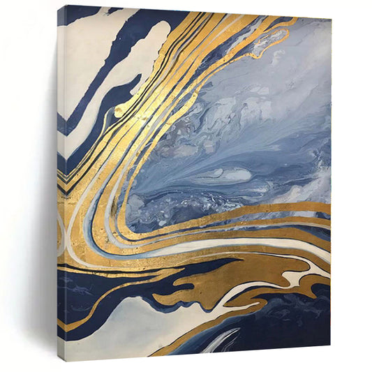 Huge Abstract Art Deco Hand-Painted Wall Art for Home Theater Immersion Wall