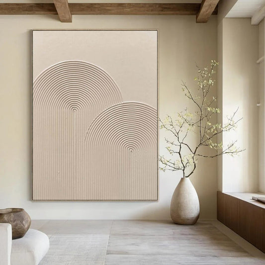 Giant Custom Abstract Painting for Horticultural Conservatory Exhibition Spaces