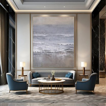 Dazzling Hand-Painted Abstract Painting for Living Room Above Entryways
