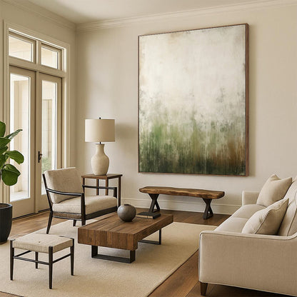 Huge Bespoke Hand-Painted Abstract Wall Art for Home Theater Immersion Wall