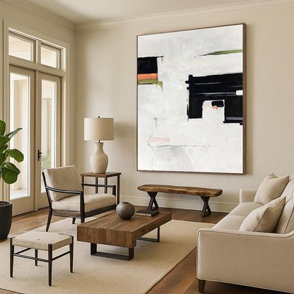 Giant Made-to-Order Abstract Painting for Mudroom Bicycle Storage and Gear Areas