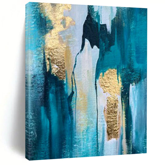 Oversized Hand-Painted Modern Abstract Painting for Elegant Home Bedrooms