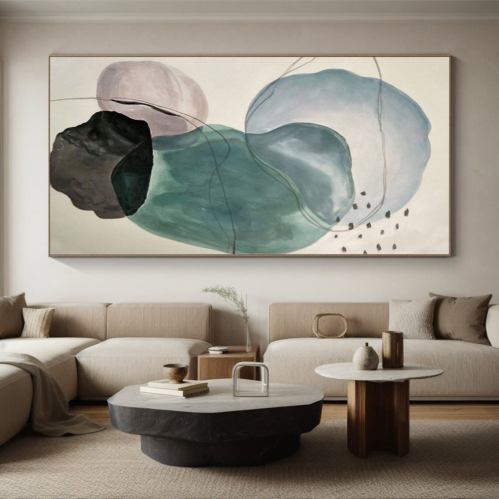 Mammoth Made-to-Order Abstract Canvas for Kitchen Island Back Wall