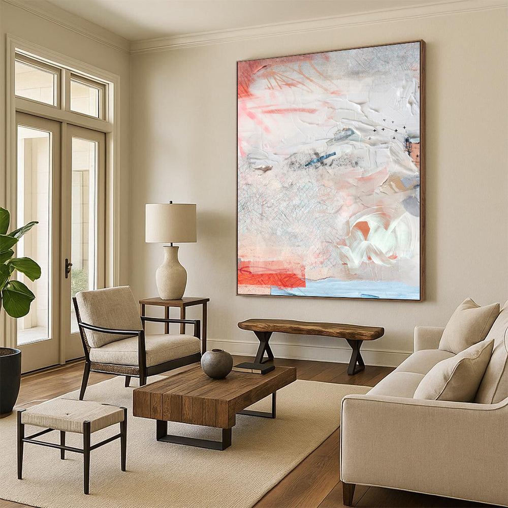 Oversized Custom Abstract Canvas for Retail Store Displays
