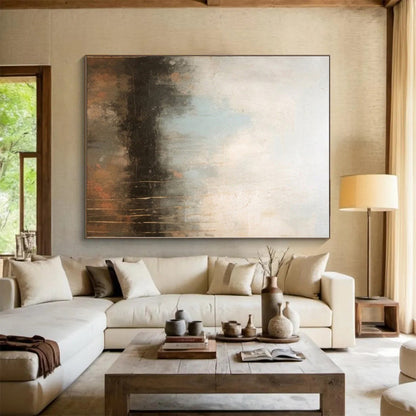 Staggering Made-to-Order Abstract Painting for Home Wine Cellar Tasting Area Wall