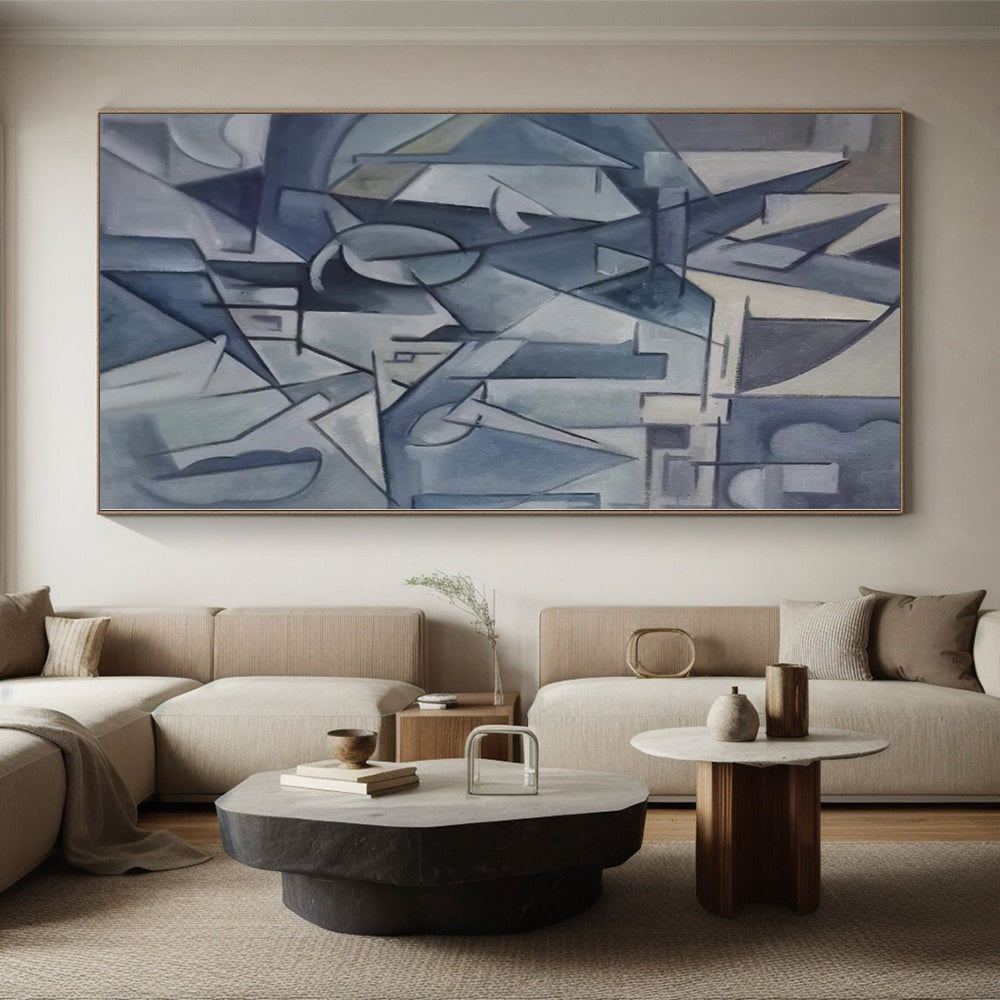 Gigantic Bespoke Abstract Painting for Living Room Archway Feature