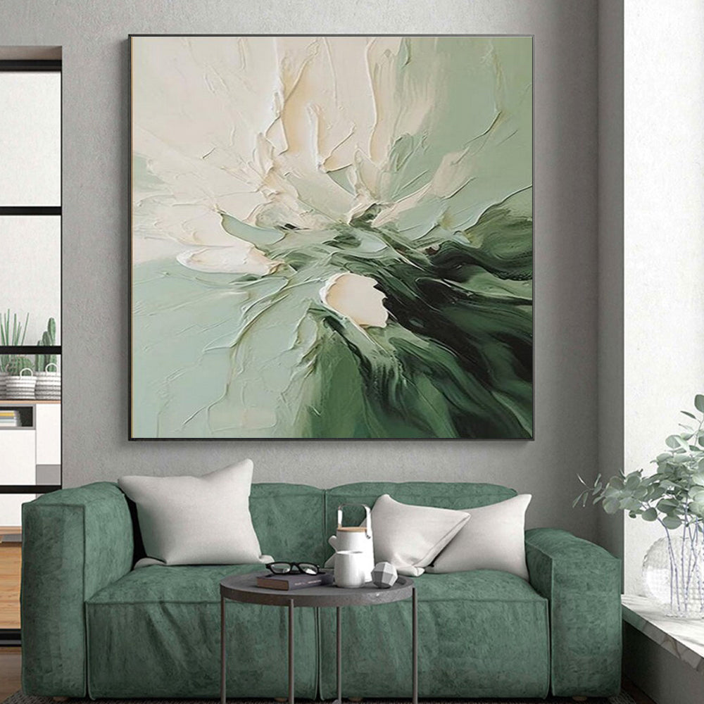 Huge Bespoke Hand-Painted Abstract Wall Art for Home Theater Acoustic Wall LargeART0624