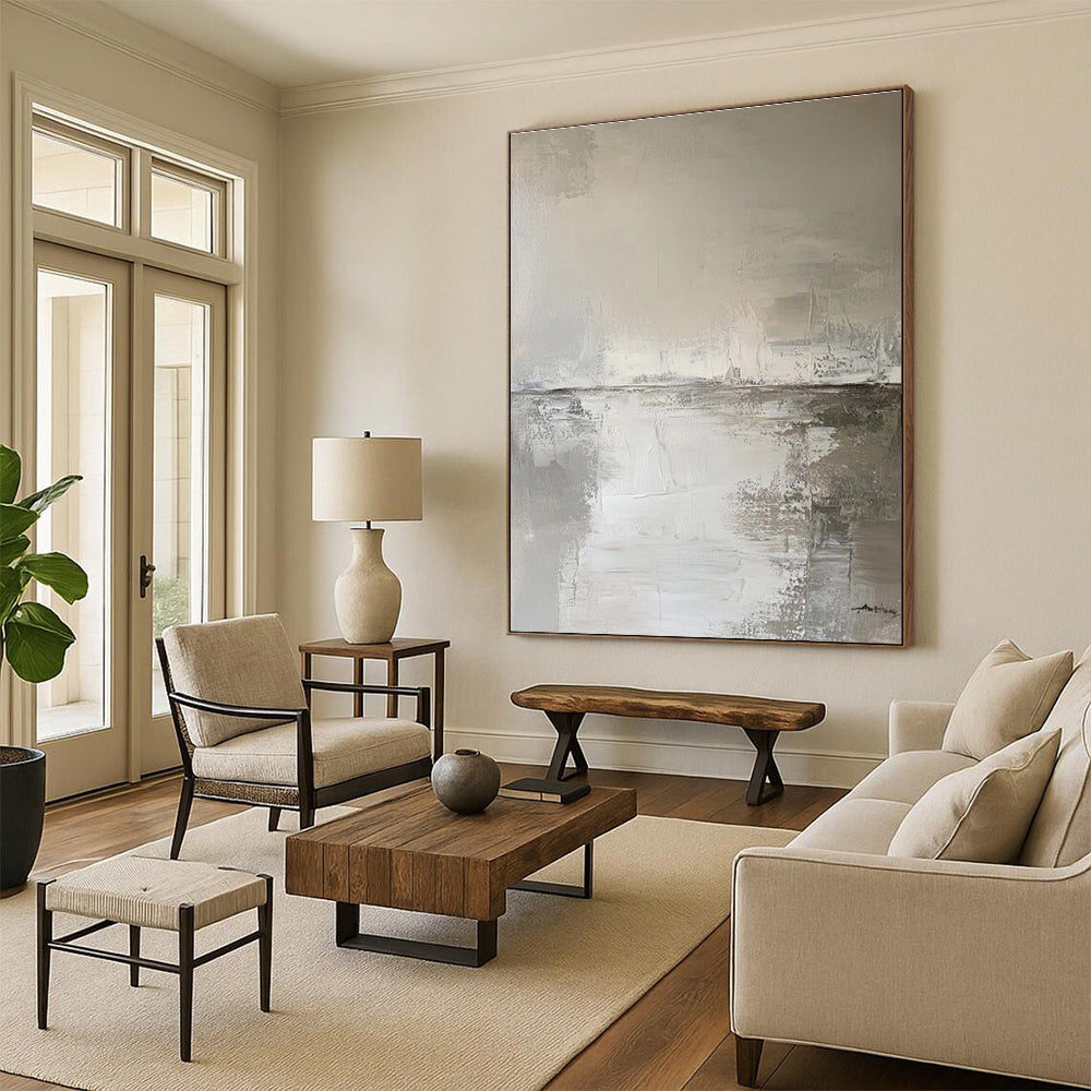 Large Custom Contemporary Abstract Wall Art for Guest Room Welcoming and Modern Look