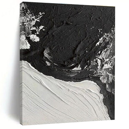 Large-Scale Modern Abstract Canvas for Contemporary Walk-in Closet Display Wall