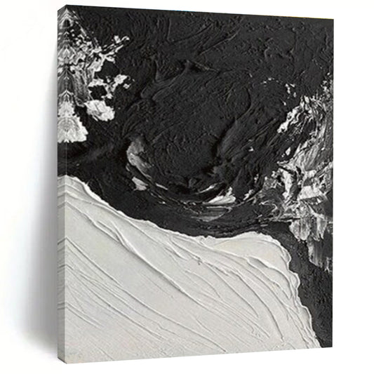Large-Scale Modern Abstract Canvas for Contemporary Walk-in Closet Display Wall