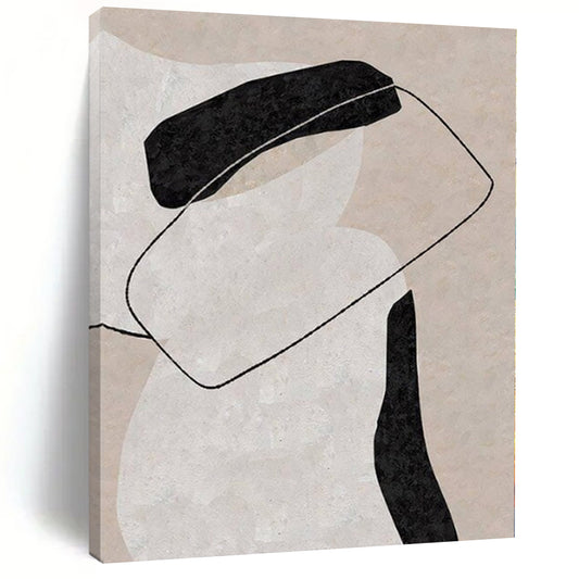 Large Hand-Painted Contemporary Abstract Wall Art for Living Room Coffee Table Vignettes