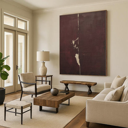 Monumental Custom Abstract Art for Guest Room Feature Walls
