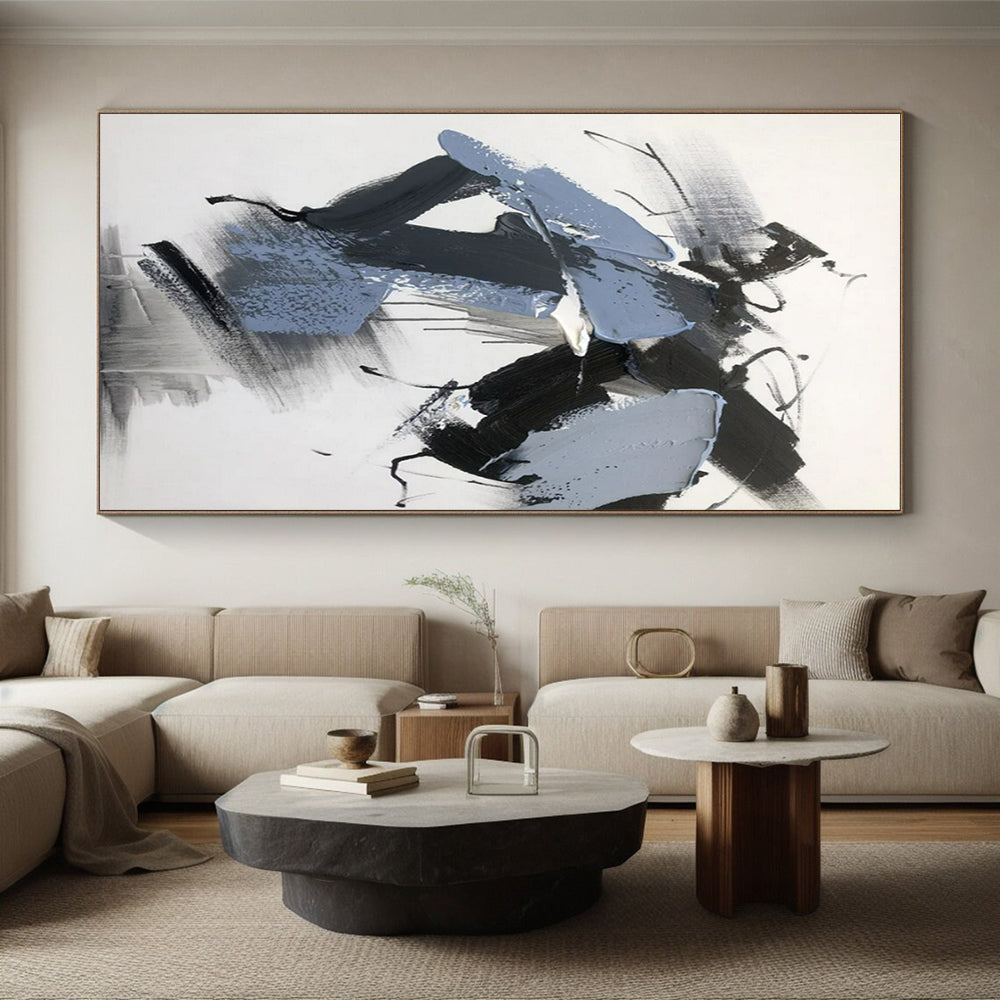 Monumental Modern Abstract Canvas for Walk-in Closet Stylish Organization