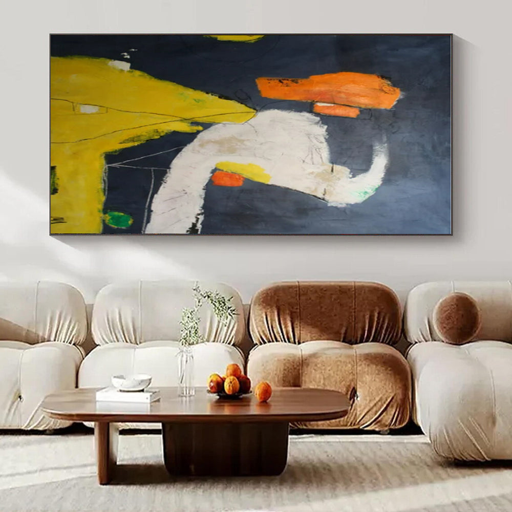 Hand-Painted Personalized Abstract Art for Bar & Hotel Lobby