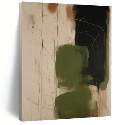 Extra-Huge Hand-Brushed Abstract Painting for Home Music Studio Inspiration Wall