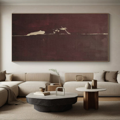 Monumental Custom Abstract Art for Guest Room Feature Walls