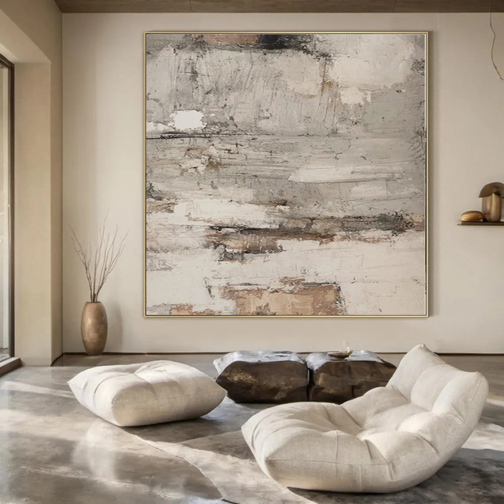 Grand Handcrafted Abstract Painting for Boutique Retail Store Feature Walls