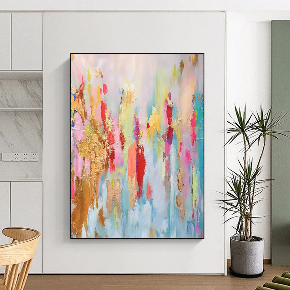Joyful Hand - Painted Textured Abstract for Bedroom & Bar DKH1340