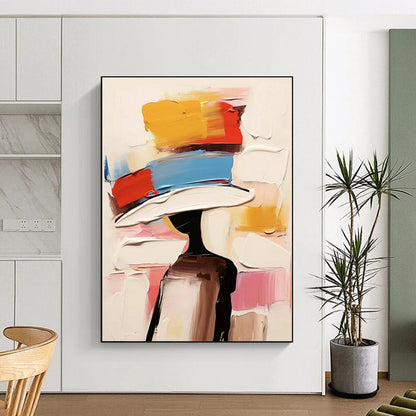 Custom Abstract Art: Large Dimensions, Textured Excellence for Bedroom & Hallway DTP324
