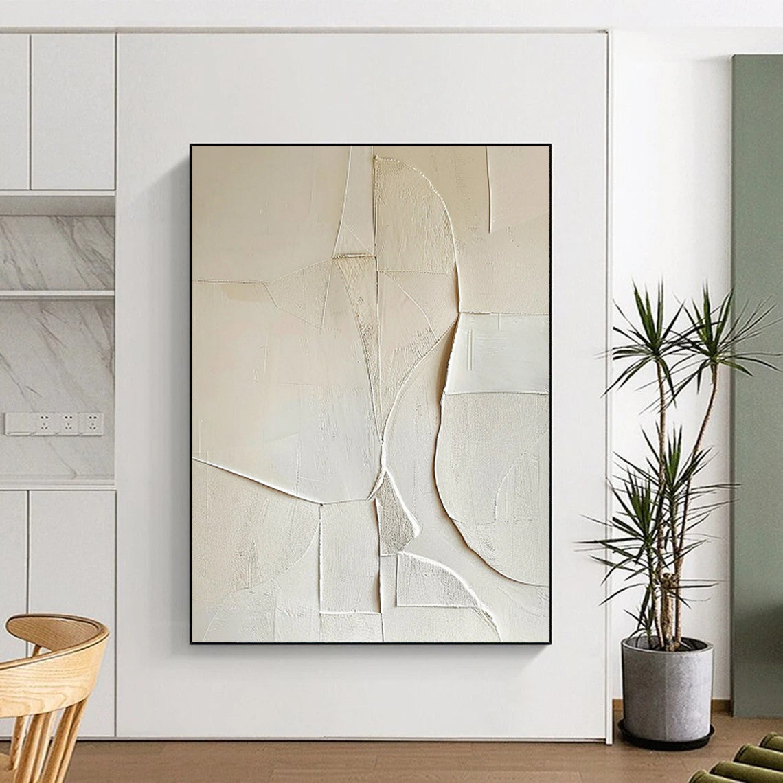 Enchanting Hand - Painted Textured Abstract for Dining Room & Hotel DKH1314