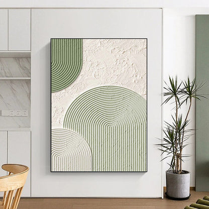 Vast - Format Hand - Painted Custom Abstract Canvas (with Dynamic Textures), for Bedroom and Office DKH1488