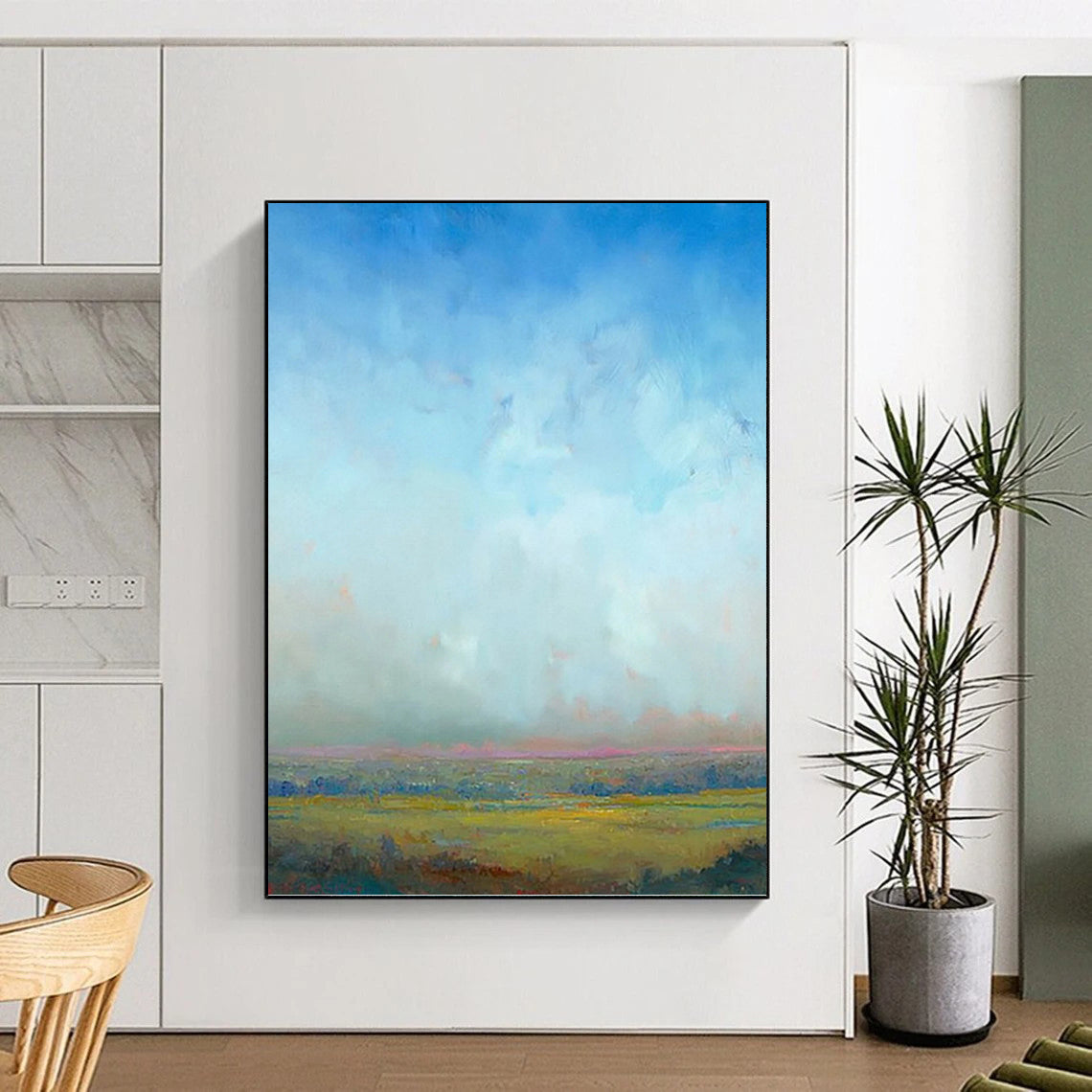 Modern Textured Abstract Mural for Office & Dining Room DKH0935