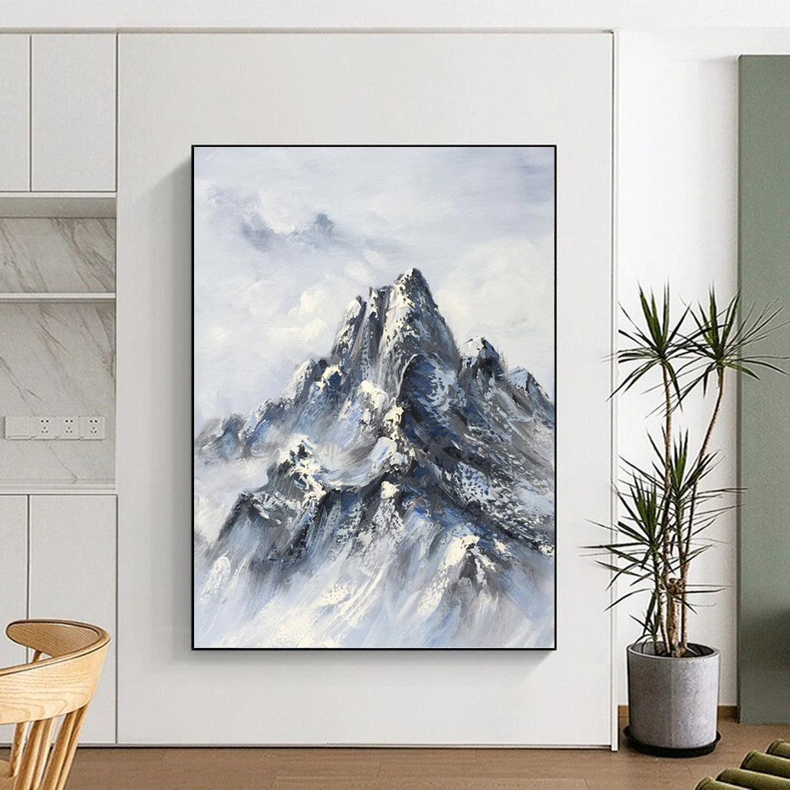 Innovatively Enormous Hand - Painted Textured Abstract Canvas for Science Lab & Research Facility DKH1259