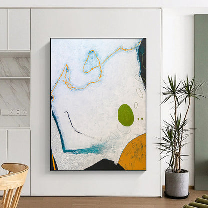 Unique Custom - Rendered Textured Canvas Painting for Office & Hallway DKH1107