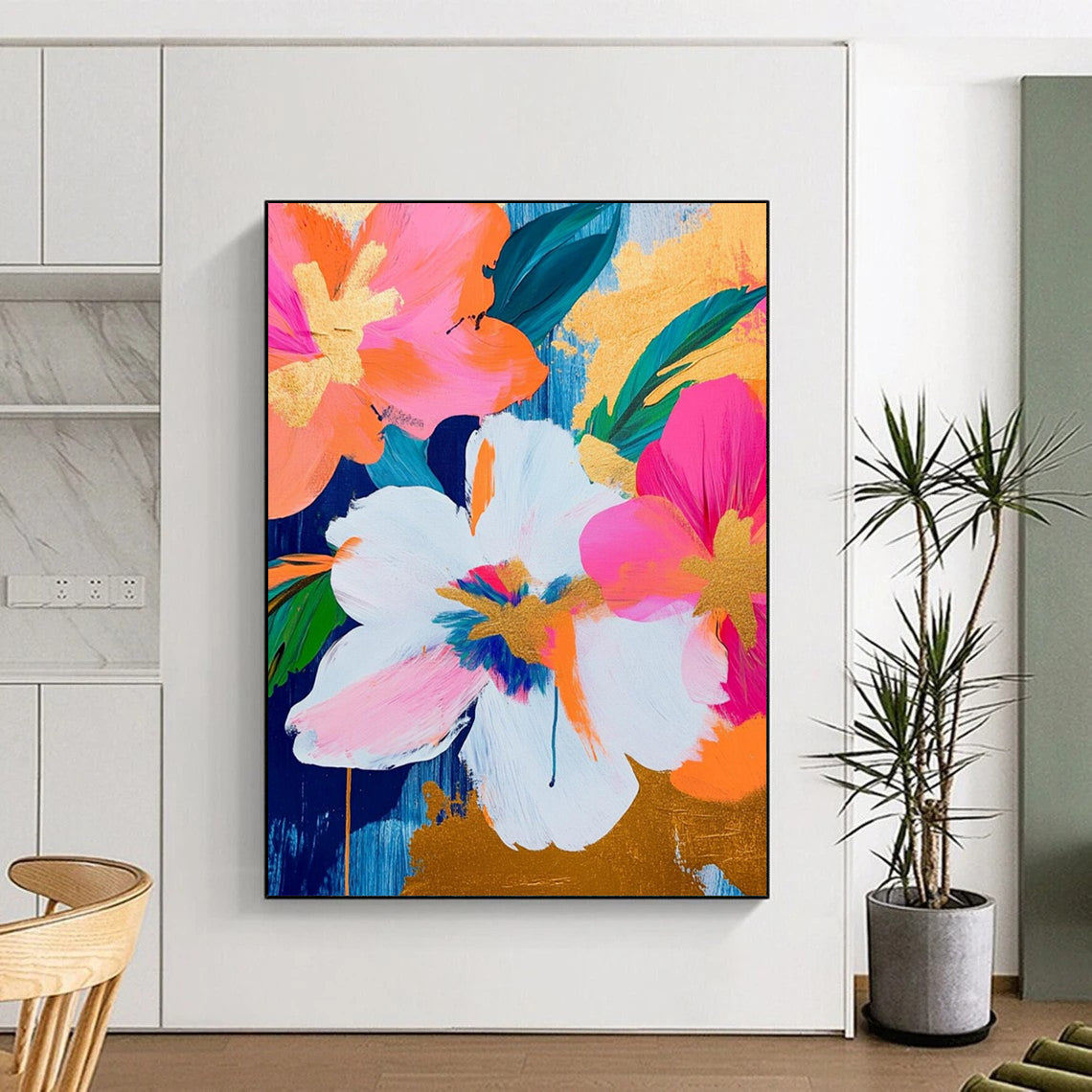 Custom Abstract Art: Large Dimensions, Textured Excellence for Dining Room & Hotel DTP284