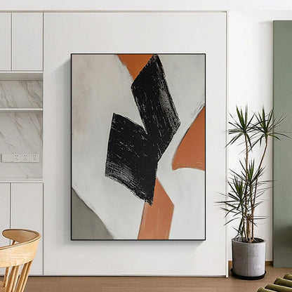 Craggy Horizon: Hand - Painted Custom Abstract Art for Living Room and Office DTP111