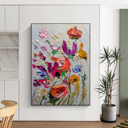 Large Custom Abstract Paintings: Hand-Painted Textures for Bar & Hotel DTP265