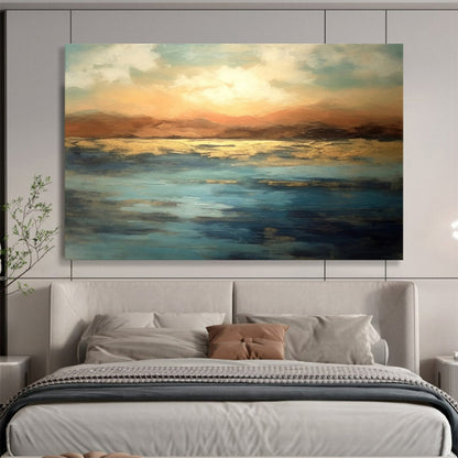 Sunset Over Golden Waters - Romantic Dining Room Glow DLZ055