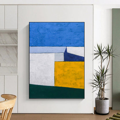 Unique Custom - Painted Textured Canvas Artwork for Living Room & Office DKH1095