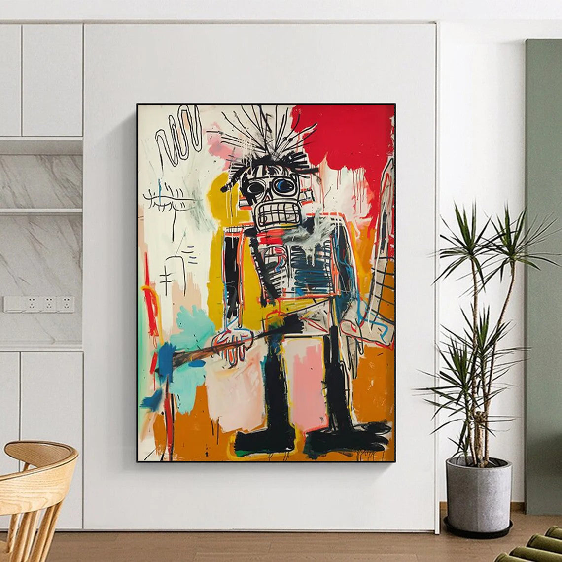 Emerald Reverie: Vast - Proportioned Hand - Painted Custom Abstract Creation for Living Room and Hotel DTP109