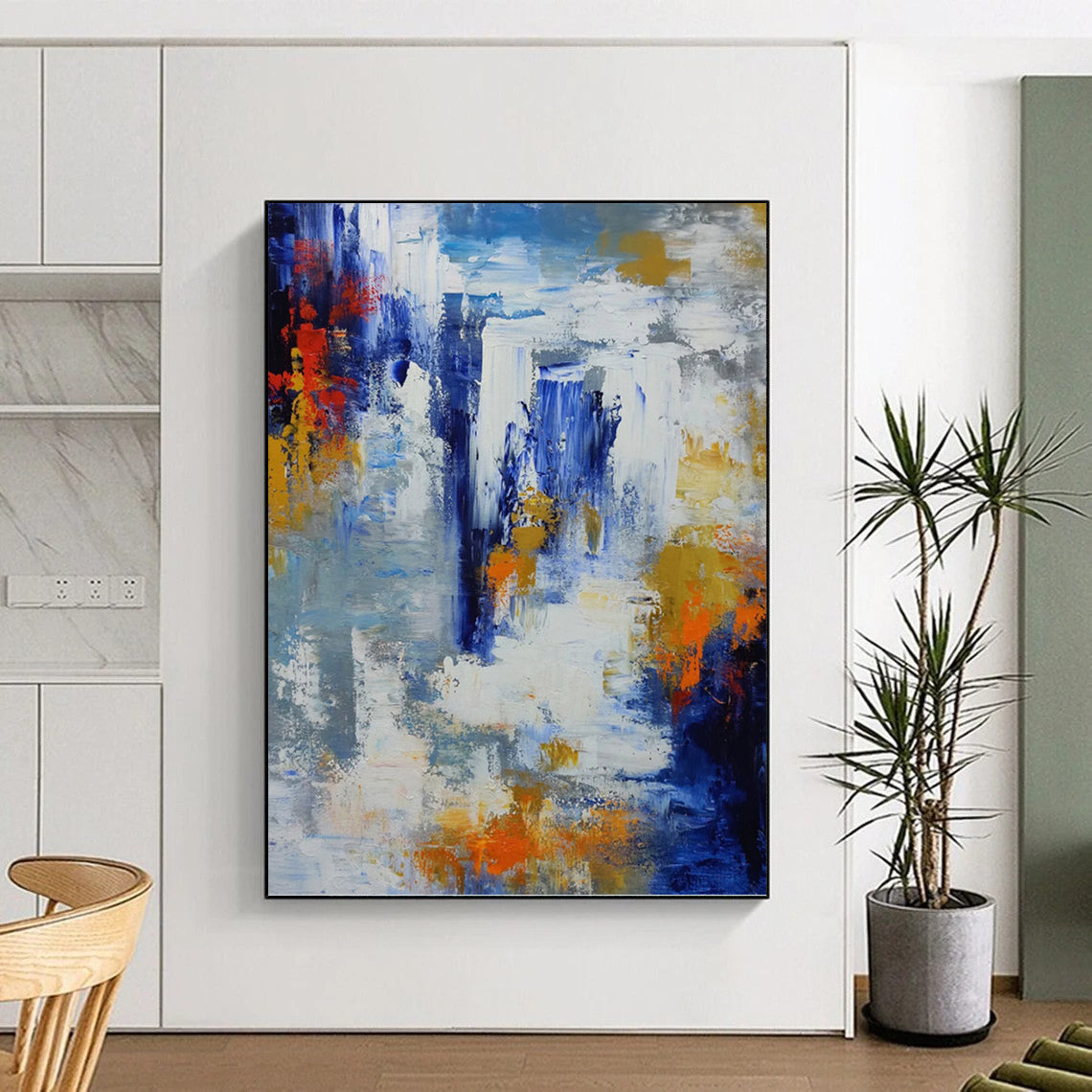 Gorgeous Hand - Painted Textured Abstract Painting for Living Room & Hotel DKH1338