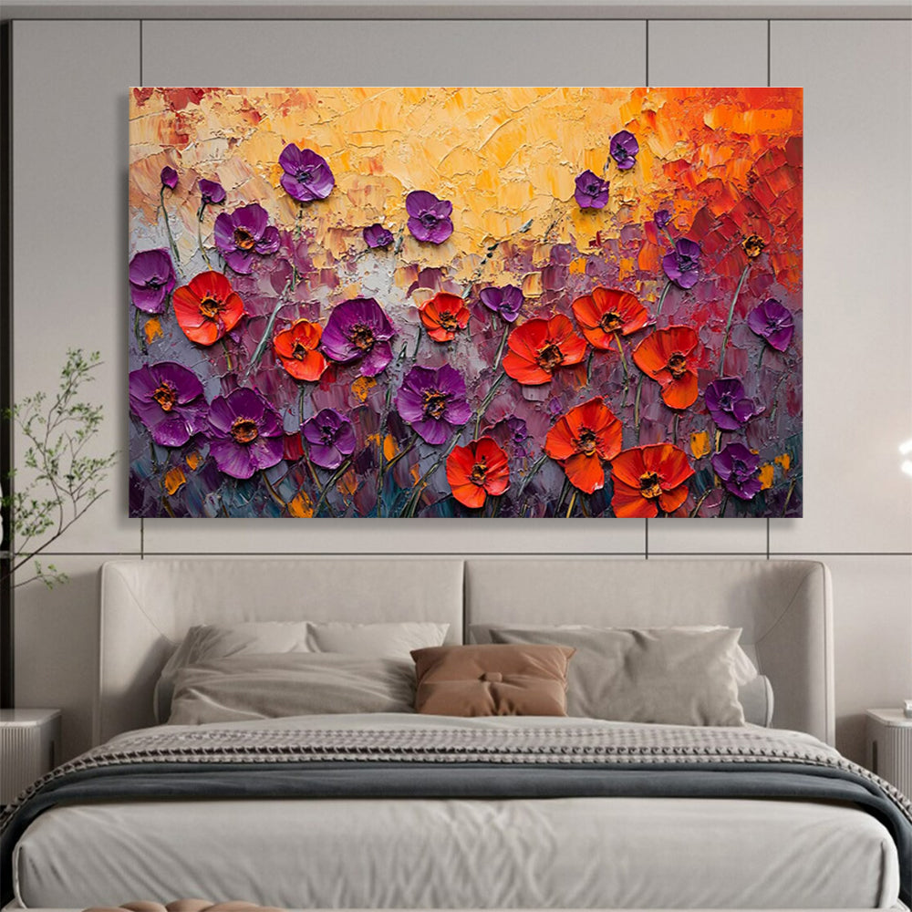 Alluring Large Abstract Painting with Textured Strokes for Hallway & Entryway DKH901