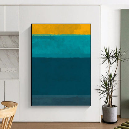 Tall - Standing Vertical Hand - Painted Custom Abstract Gem (with Braided - Rope Textures) for Living Room and Hotel DKH1623