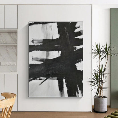 Designer - Directed Hand - Painted Textured Canvas Mural for Hotel Suite & Entryway DKH1154