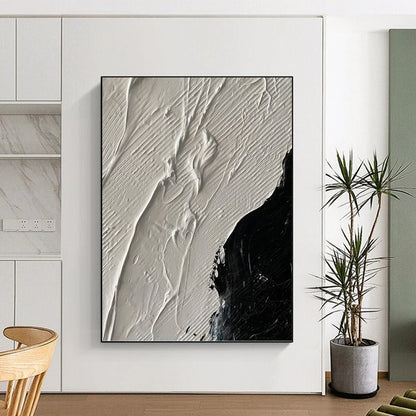 Stunning Hand - Painted Textured Abstract Canvas for Living Room & Bar DKH1328