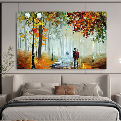 Autumn Stroll in the Park - Romantic Living Room or Bedroom Art DLZ225